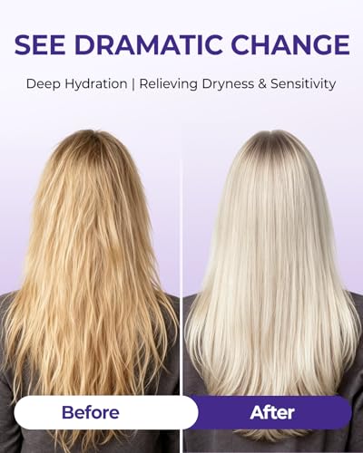 JVR Purple Hair Mask & Toner for Blonde, Silver & Bleached Hair 9.88 oz