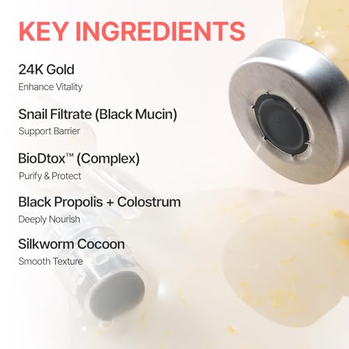 Liftox-Seal Gold Ampoule ? Firming & Radiance-Boosting Serum with Volufiline and Gold Complex, Moisture-Sealing Elasticity Booster for Plump, Glowing Skin (35 g / 1.23 oz)
