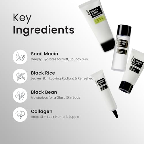 Coxir Black Snail Collagen Starter Kit for Skin Hydration & Firmness