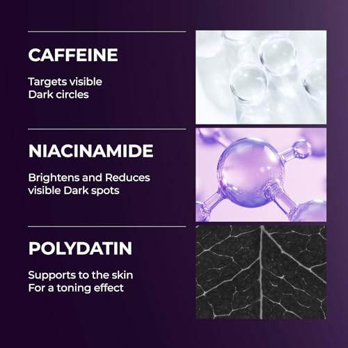 DOMINAS AtClinic Arginine-E Eye Shot Serum - Eye Bag & Puffiness Reducer with Caffeine, Niacinamide, Cooling Guasha Tip, Dark Circles & Firming, Anti-Aging, Korean Skincare, 0.67 fl oz