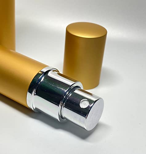 ZbFwmx Gold 20 Pack Travel Perfume Atomizer Bottles 10ML Refillable Spray