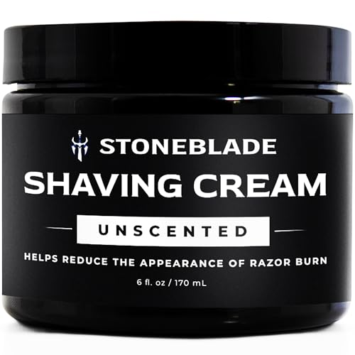 Sensitive Skin Shaving Cream for Men - No Menthol or Camphor, 6 oz - 1-Pack