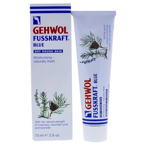 Gehwol Fusskraft Blue Foot Cream – Sore Foot Relief, Moisturizing & Odor Control, 2.6oz