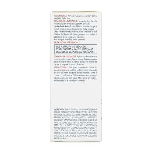 Av?ne Retrinal EYES Advanced 3-In-1 Eye Cream, Retinal eye cream, Powered by Retinaldehyde & Hyaluronic Acid, Helps smooth wrinkles, minimizes under-eye puffiness & dark circles, eye cream anti-aging