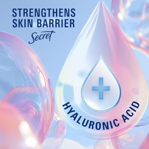 Secret Clinical Strength Invisible Solid Antiperspirant Deodorant for Women - 100HR Stress & Odor Protection, Hyaluronic Acid, Completely Clean Scent, 2.6 oz Pack of 2