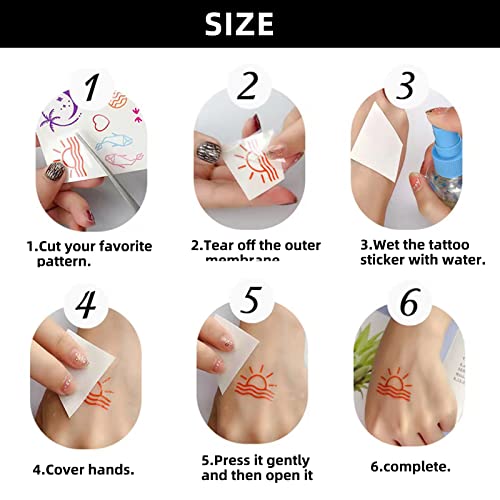 10 Pcs Henna Tattoo Kit Temporary Tattoo Adul Stickers Lace Pattern Fake Tattoos Henna Sticker for Women Girls DIY on Body Face Arms Legs Brown