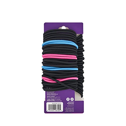 Goody Ouchless Elastics Value Pack, Black & Bright, 70ct