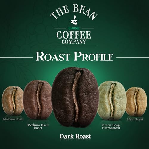 50/50 French Roast Organic Whole Bean Coffee - Half-Caff, 5 lb - Variation of 50/50 French Roast 50% Decaf