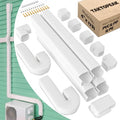 TAKTOPEAK 4'' x 17 Ft Mini-Split Line Set Cover Kit White - AC Pipe Cover & Line Hide