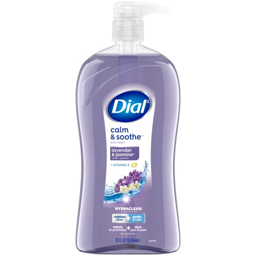 Dial Body Wash, Refresh & Renew Spring Water, 23 fl oz & Body Wash, Calm & Soothe Lavender & Jasmine Scent, 32 fl oz