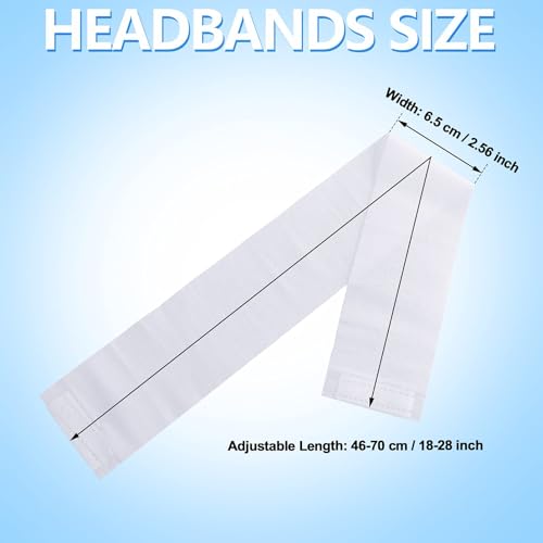 Disposable Spa Headbands 200 Pack White Stretch Non-Woven Hair Bands - Variation of THIS listing