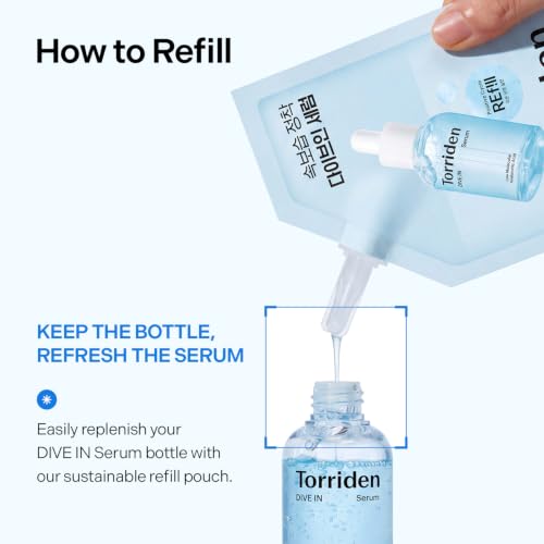 Torriden DIVE IN Hydrating Serum Refill Set 3.38 fl oz - Korean Face Serum with Hyaluronic Acid