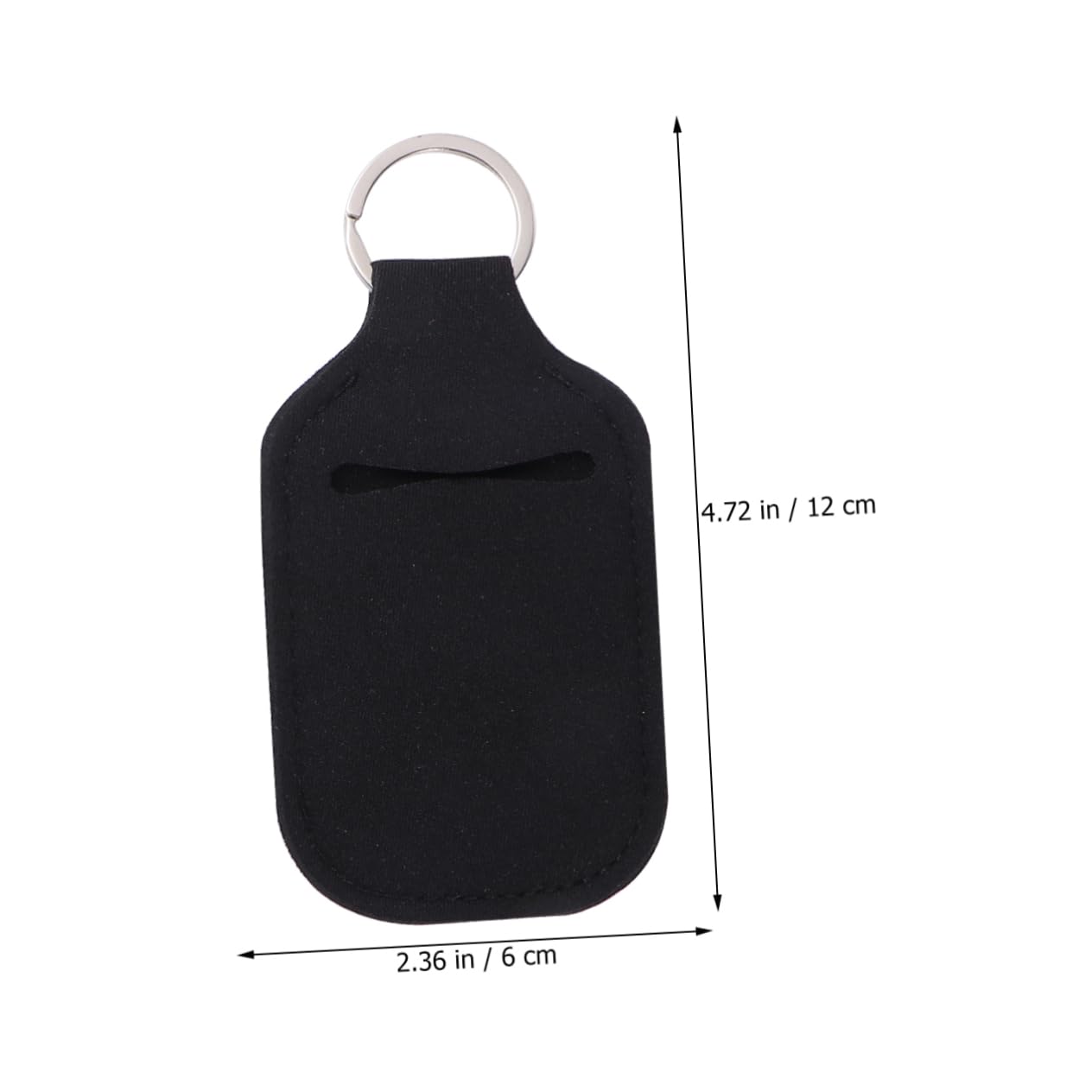 Ipetboom 4 Set Refillable Bottles with Keychain Holders Portable Empty Hand Containers for Soap Lotion and Liquids Bottles Neoprene Covers