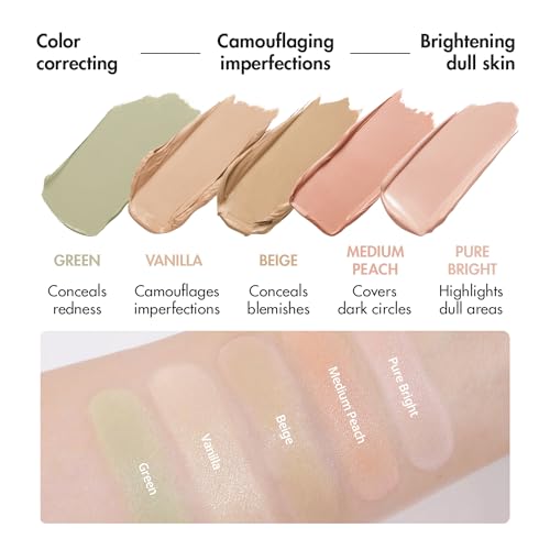 LUNA Conceal Blender Palette 01 Clear Cover - 5-in-1 Face Concealer