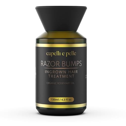 Razor Bumps Ingrown Hair Treatment with Organic Rosemary Oil - 130ml (4.3 Fl Oz)