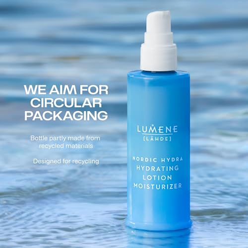 Lumene Nordic Hydrating Facial Moisturizer - Organic Birch Sap, Lightweight, Non-Greasy, All Skin Types, 3.4 Fl oz