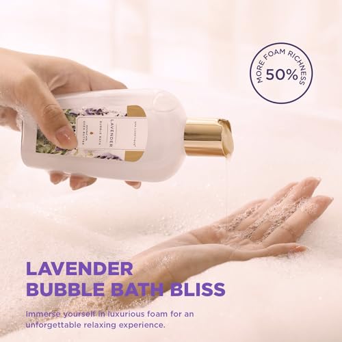 Spa Luxetique Light Lavender 15-Piece Spa Gift Set with Tote — Bath & Body Collection for Women