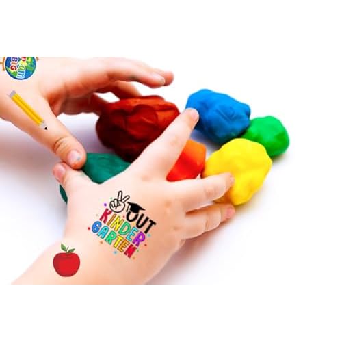 Kindergarten Graduation Temporary Tattoos for Kindergarten Graduation Party Decorations K, Kindergarten Graduations 2025, Boys Girls Kids Kindergarten Graduation Gifts Tattoos, 110pcs