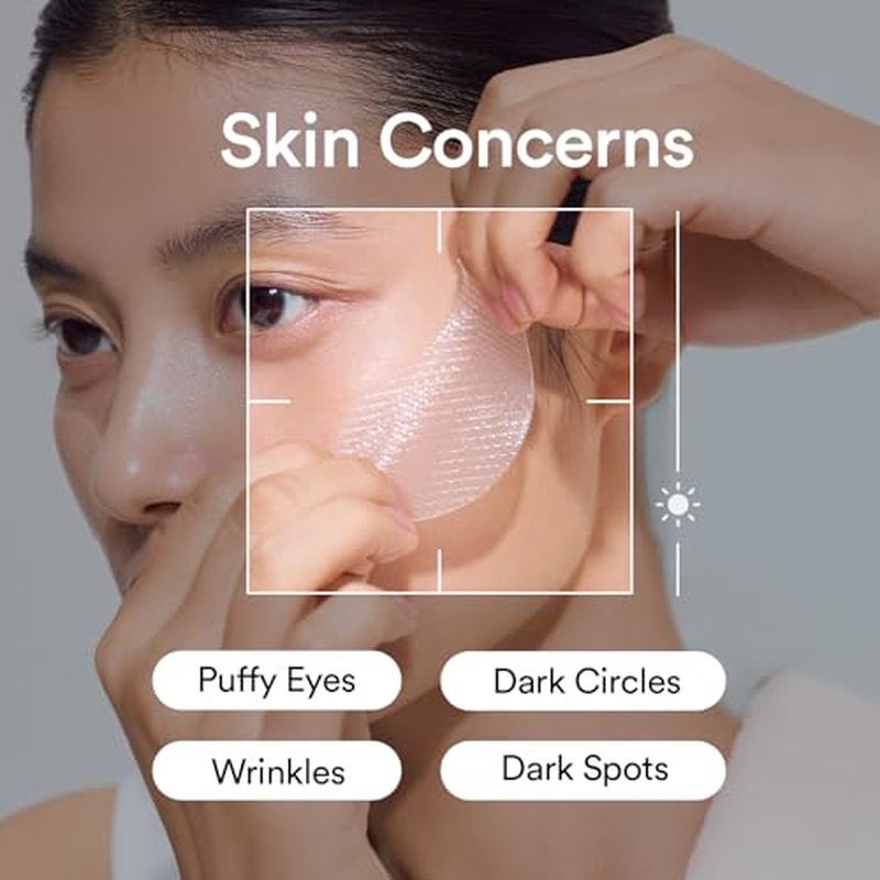 Abib PDRN & Collagen Eye Patch (60ea) Duo: Eye Patches for Wrinkles & Fine Line with Jericho Rose Jelly, 60 Count, Korean Skin Care