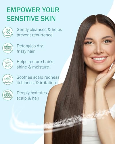 Colosderm Eczema Shampoo & Conditioner for Sensitive Scalp - Kids & Adults, 16 fl oz