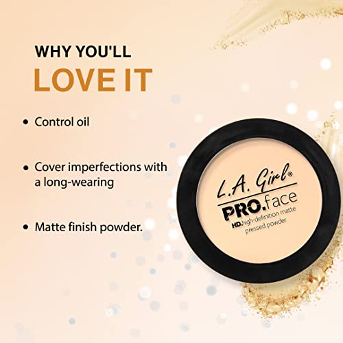 L.A. Girl Pro.Face Matte Pressed Powder, Porcelain GPP603
