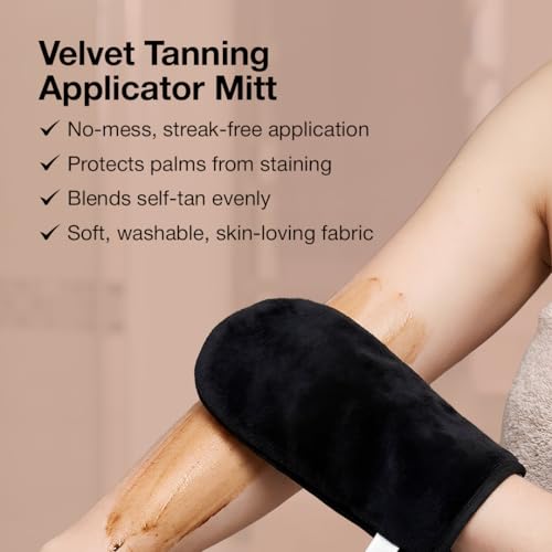 Fake Bake Ultimate Tanning Professional Mitt Sunless Tanner Face & Body Applicator Re-Usable, Durable & Machine Washable - Hand Protection Glove for Self Tanners Lotion, Foam & Mousse