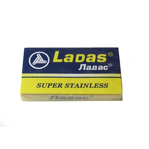 Ladas Super Stainless Double Edge Safety Razor Blades, 100 blades (20x5)