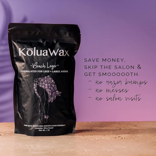 Lavender Wax Beads for Hair Removal 2lb Pack of 2 - KoluaWax