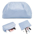 Travel Makeup Bag Organizer Blue - 02 Silvery Blue Variation, Large & Stylish