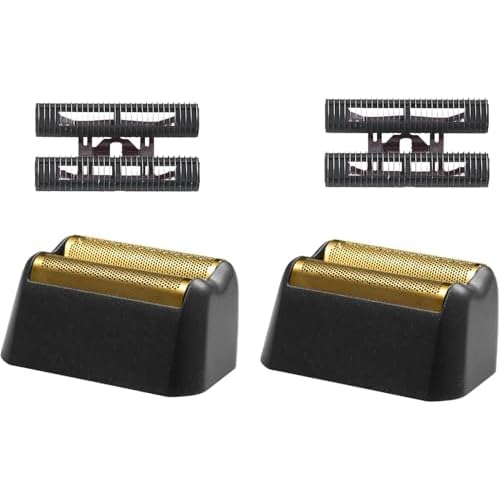 Pro 5 Star Series Finale Shaver Replacement Foil and Cutter Bar Assembly Compatible with wahl Shaver Model 7031-100/7043-100-For men's shaving- 2Pcs Black