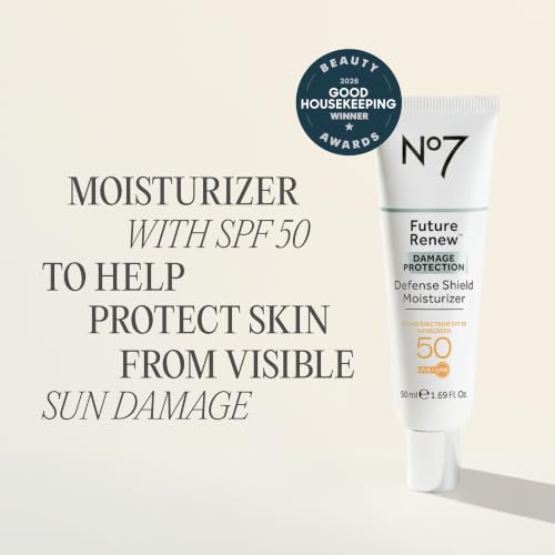 No7 Future Renew Defense Shield SPF 50 Face Moisturizer 1.69 Fl Oz