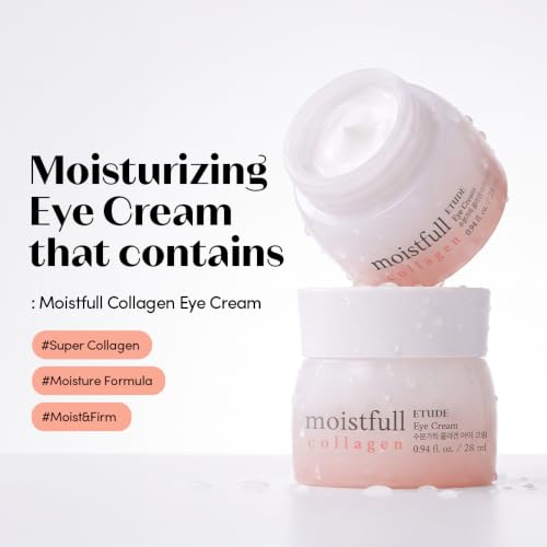 ETUDE Moistfull Collagen Eye Cream - Hydrating Eye Care for Sensitive Skin, 0.94 fl oz