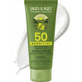100% Mineral Sunscreen SPF 50 with Non-Nano Zinc Oxide ? Reef Safe UVA/UVB Broad Spectrum Sunblock, Water Resistant 80 Min, Moisturizing Tallow Lotion for Face & Body, 3.4 fl oz