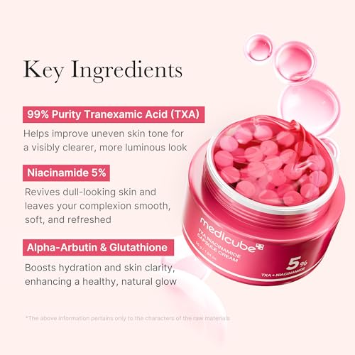 medicube TXA Glow & Care Duo: TXA+Niacinamide 15% Glow Facial Serum and Tranexamic+Niacinamide Capsule Cream