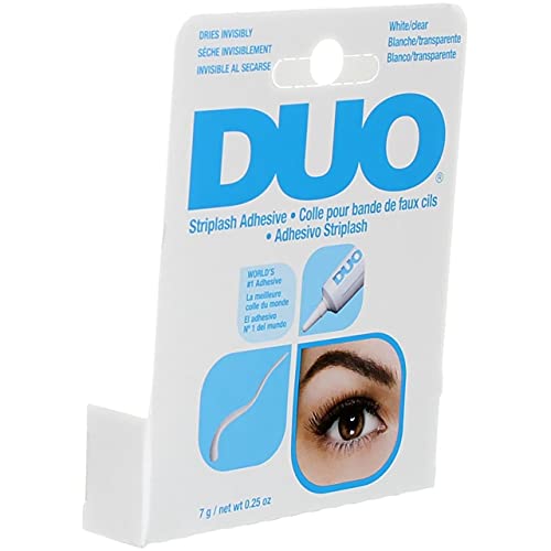 Duo Eyelash Adhesive Clear White 0.25oz 6 Pack – Waterproof Strip Lash Glue