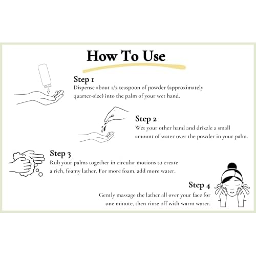 Natural Face Wash Powder?Waterless Cleanser for Acne-Prone, Oily, Sensitive Skin?Cruelty-Free, Plant-Based, Preservative-Free?Gently Exfoliates with Organic Neem & Niacinamide, 2oz