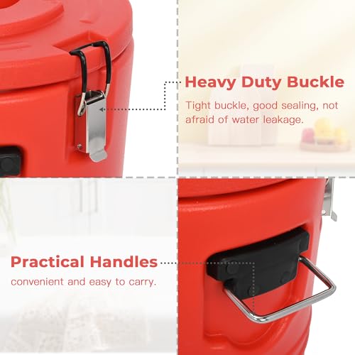 5 Gallon Insulated Soup Container with Spoon - Portable Food Warmer