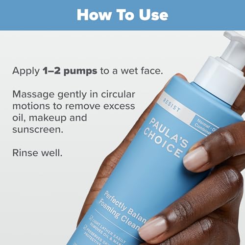 Paula's Choice SKIN PERFECTING 2% BHA Liquid Exfoliant, Salicylic Acid Facial Exfoliator for Enlarged Pores & RESIST Perfectly Balanced Foaming Facial Cleanser, Face Cleanser with Hyaluronic Acid