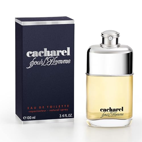 Cacharel Pour L'Homme Eau de Toilette Men’s Woody Spicy Fragrance 3.4 Fl Oz