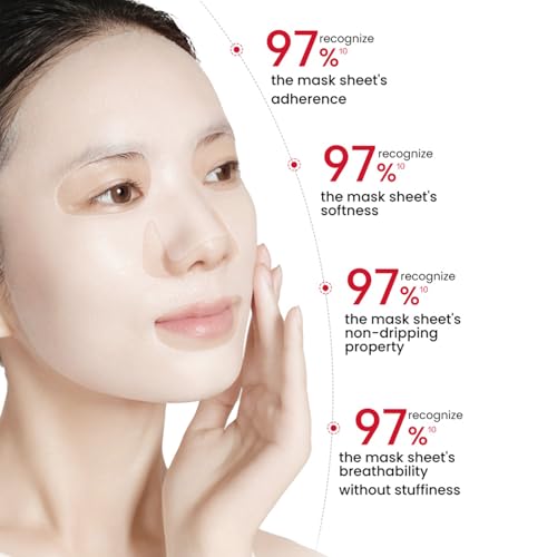 WINONA Soothing & Repairing Sheet Mask for Sensitive Skin - Hydrating Post-Sun Relief, Calms Redness & Dryness, 6 Sheets