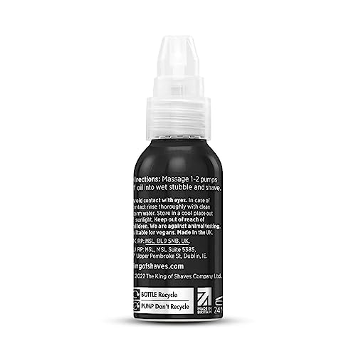King of Shaves Sensitive Advanced Shaving Oil With Handy Pump QUAD PACK 1.01 fl oz