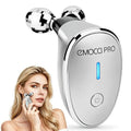 EMOCCI PRO Silver Electric Facial Massager 5-in-1 Vibrating Face Roller Skin Care Tool