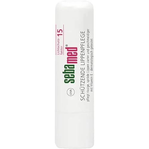Sebamed Protective Lip Care pen, Nourishes Chapped, Brittle Lips Again Softer and Smoother, With Vitamin E and UV Protection SPF15 4.8g / 0.16 Oz.(Pack of 1)