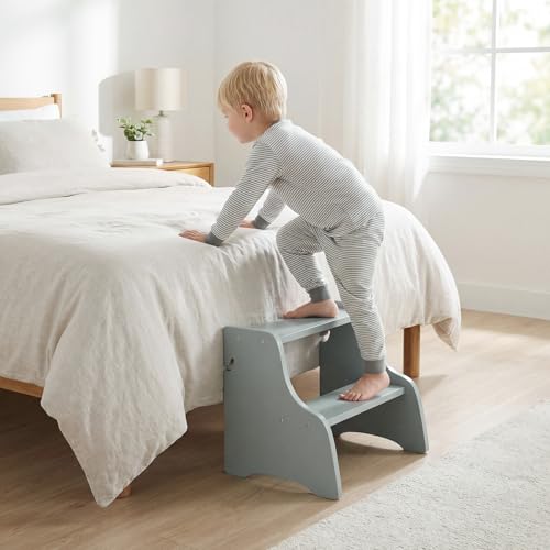 Costzon Folding 4-in-1 Toddler Step Stool with Chalkboards - Gray