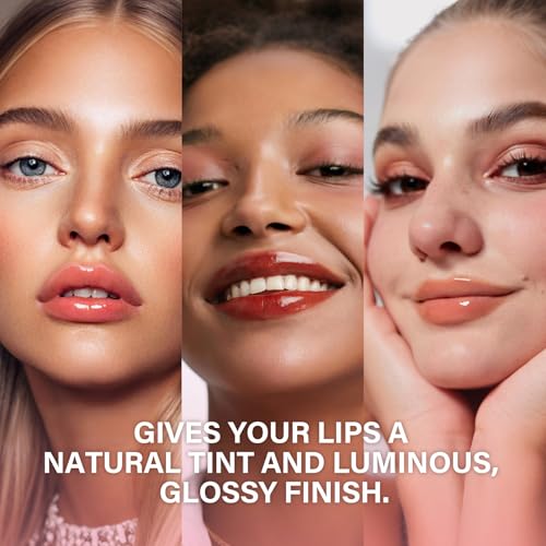 Glossy Lip Balm & Lip Gloss Set? Hydrating Lip Butter Balms For Smooth, Soft Lips ? Nourishing, Long-Lasting Moisture ? Vanilla, Coffee, Mint, Berry & Pink Sugar,Women's Day Gifts For Women