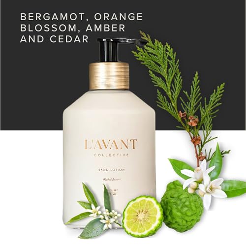 Refillable Plant-Based Hand Lotion with Bergamot Scent - 10 Fl Oz