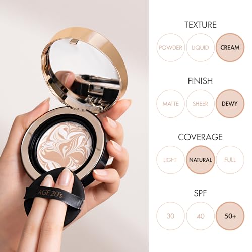 AGE20'S Signature Essence Pact 0.49 Oz 23W Beige - Hydrating SPF 50+ Foundation