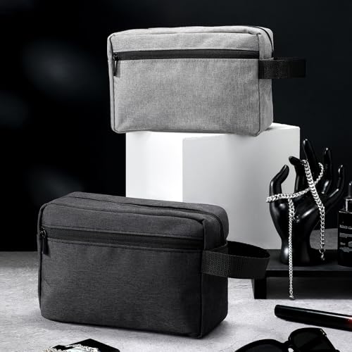 8-Piece Water-Resistant Men's Travel Toiletry Bags Set with Handles