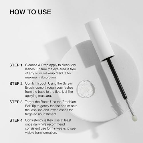 Nutrition Peptide Eyelash Serum for Fuller, Longer-Looking Lashes 0.33 fl oz, lash serum, eyelash growth serum, lash eyebrow growth serum, eye lash