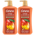 Caress Body Wash, Mango & Almond Oil 2-Pack ? Moisturizing Body Wash for Smooth & Rejuvenated Skin, Body Soap Liquid, 30 Fl Oz Ea
